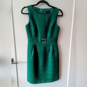 Vivid green Tahari sheath dress